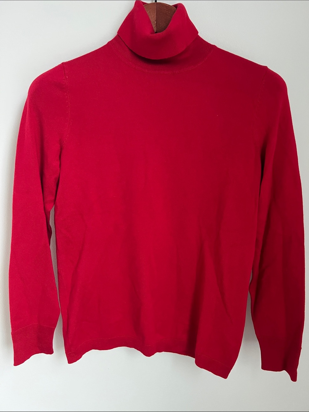 Talbots | Bright Red Turtleneck Sweater Holiday Closet Staple NWT Size SP